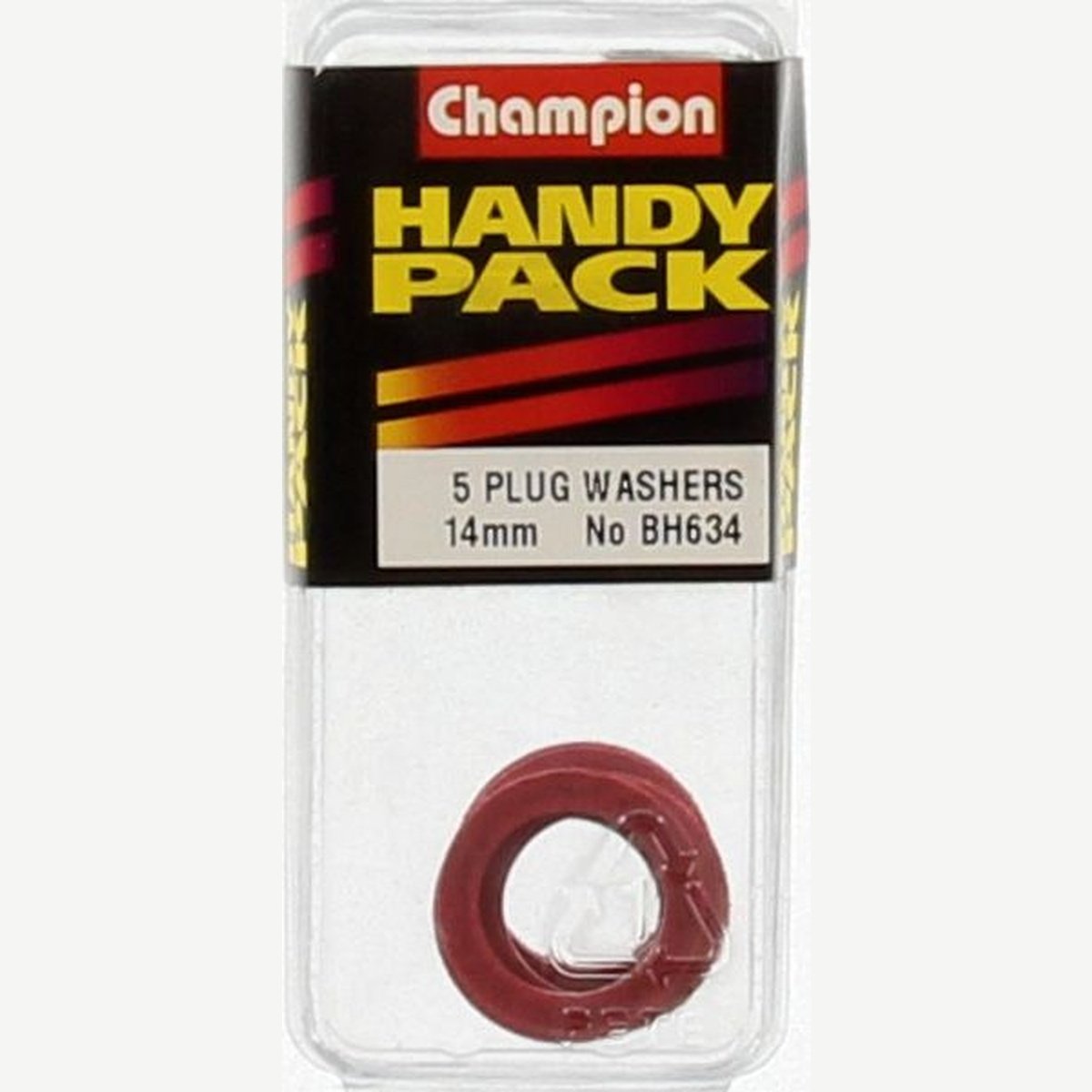 Champion Flat Fibre Washer Red M14 x 20mm x 2.4mm 5Pk BH634