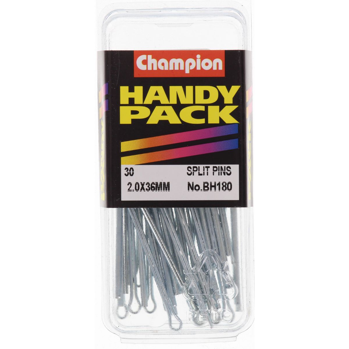Champion Fasteners Split Pin 2.0 X 36mm Zinc Plated BH180