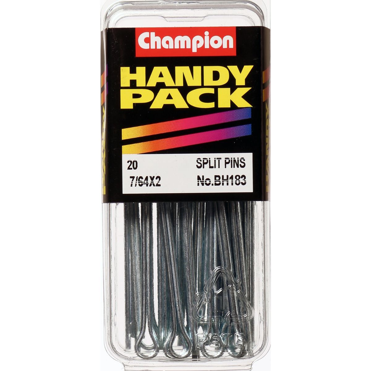 Champion Fasteners Split Pin 7/64 X 2In Zinc Plated BH183