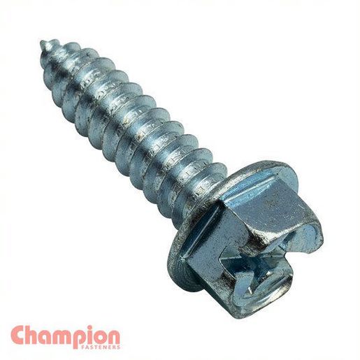 Champion Fasteners Self Tapper Screw Hex Combo 6.3 x 25mm Zinc Plated BH510