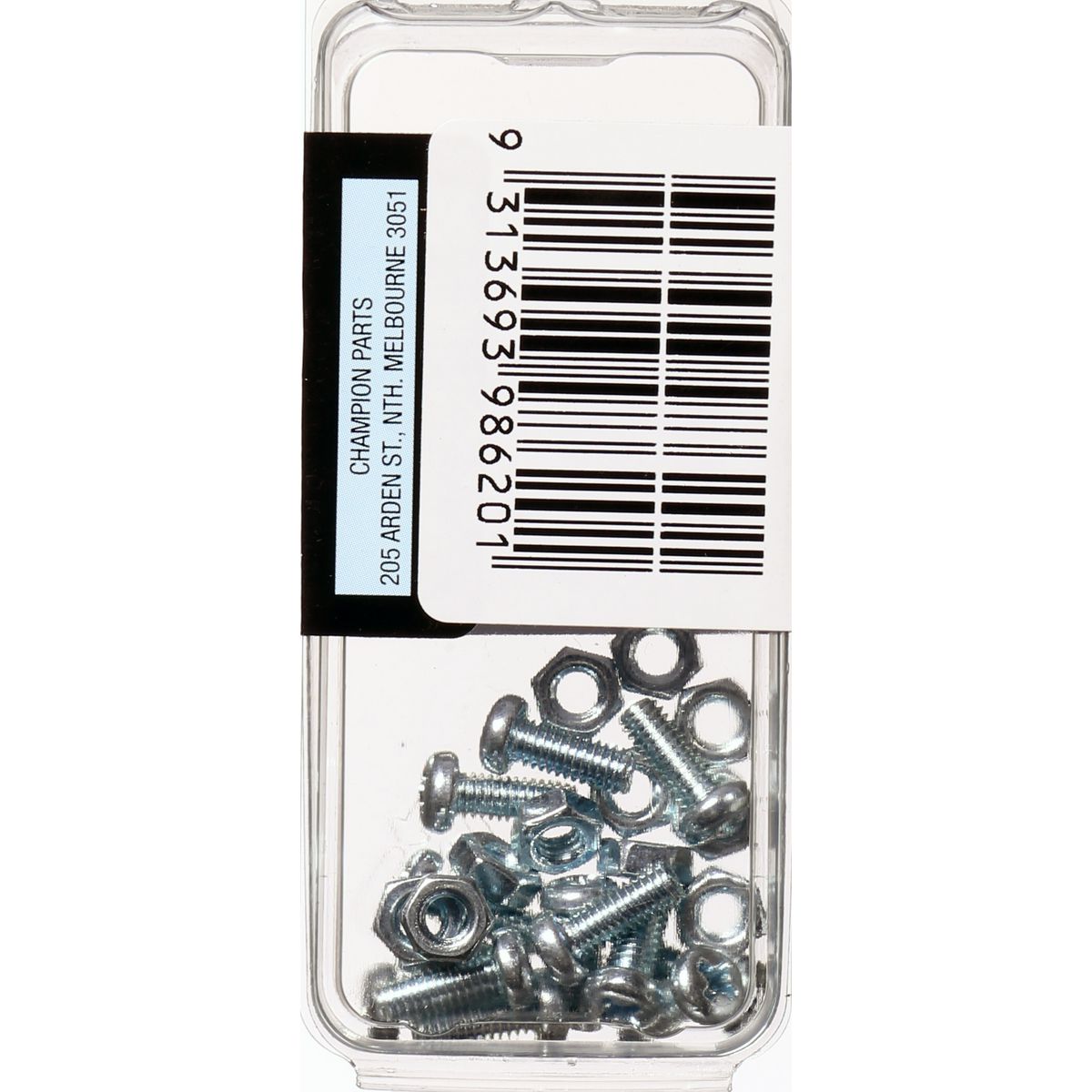 Champion Fasteners Machine Screw & Nut Pan Phillips M4 X 10mm Zinc Plated BH620