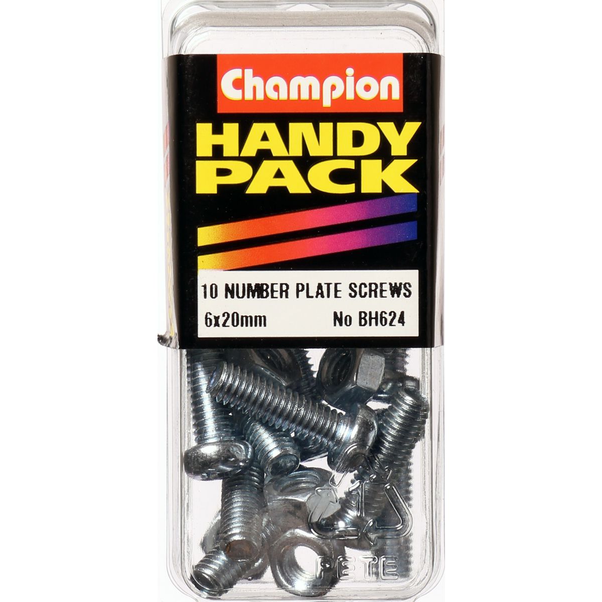 Champion Fasteners Machine Screw & Nut Pan Phillips M6 X 20mm Zinc Plated BH624