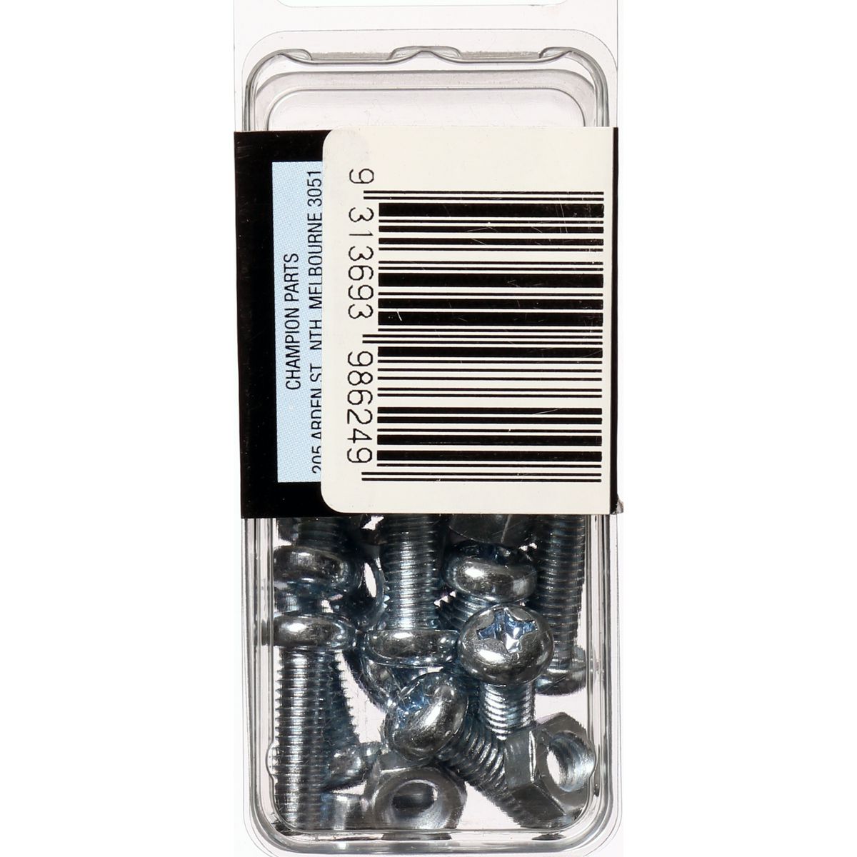 Champion Fasteners Machine Screw & Nut Pan Phillips M6 X 20mm Zinc Plated BH624