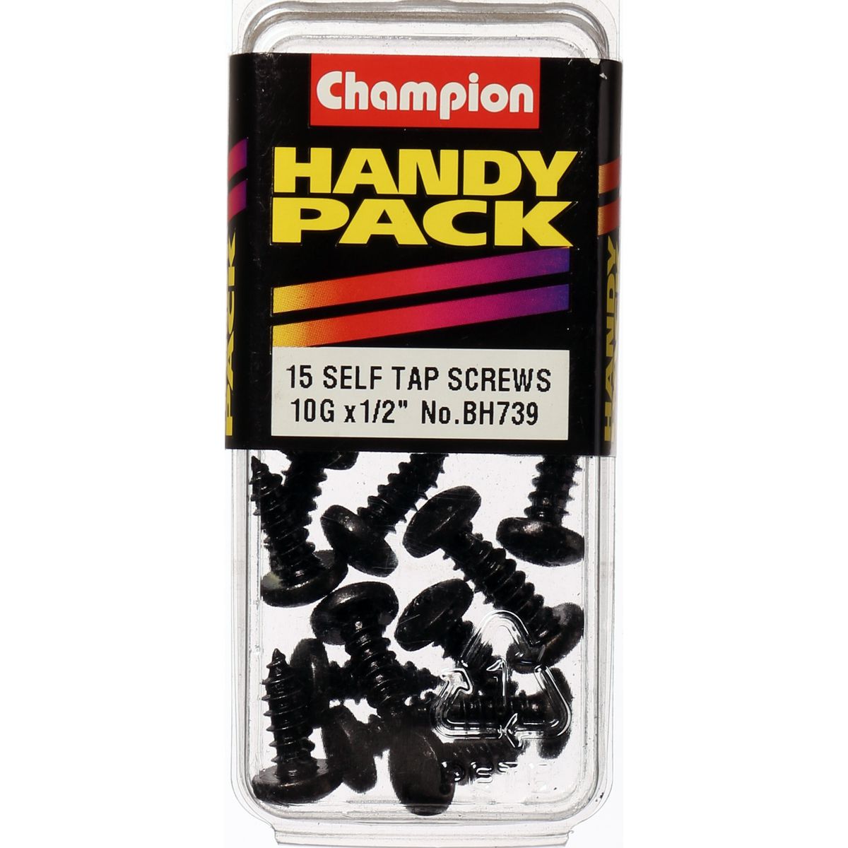 Champion Fasteners Self TaPPEr Screw Pan Phillips 4.8 X 13mm Black BH739