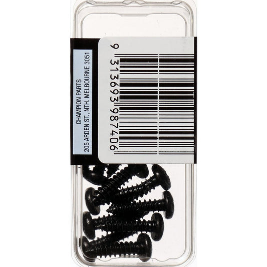 Champion Fasteners Self TaPPEr Screw Pan Phillips 4.8 X 19mm Black BH740