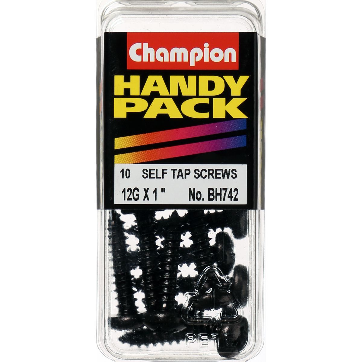 Champion Fasteners Self TaPPEr Screw Pan Phillips 5.5 X 25mm Black BH742