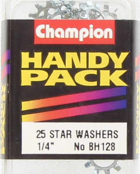 Champion Shakeproof External Washer 1/4" 25Pk BH128