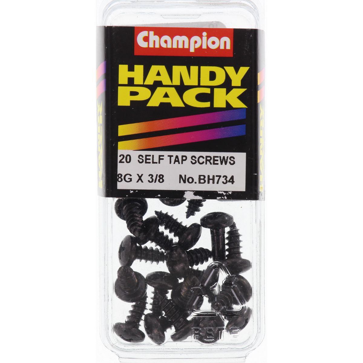 Champion Fasteners Self TaPPEr Screw Pan Phillips 4.2 X 9.5mm Black BH734