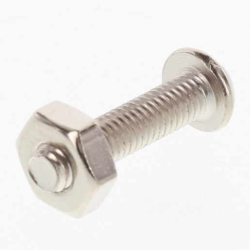 Champion Fasteners Machine Screw & Nut Pan Slot 8/36In X 3/4In Nickel Plated BH080