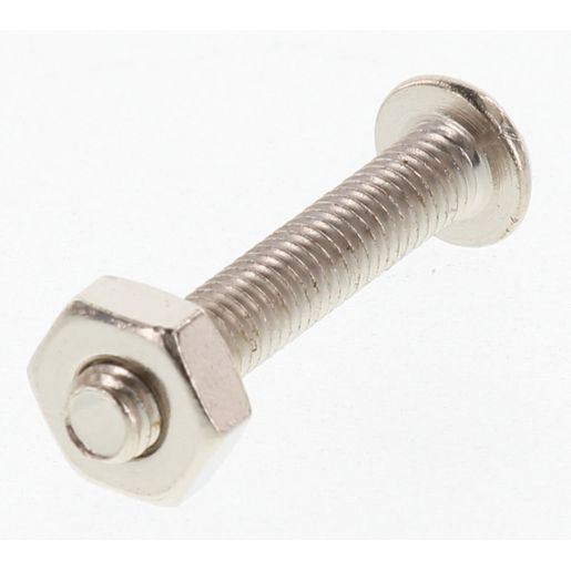 Champion Fasteners Machine Screw & Nut Pan Slot 8/36In X 1In Nickel Plated BH081