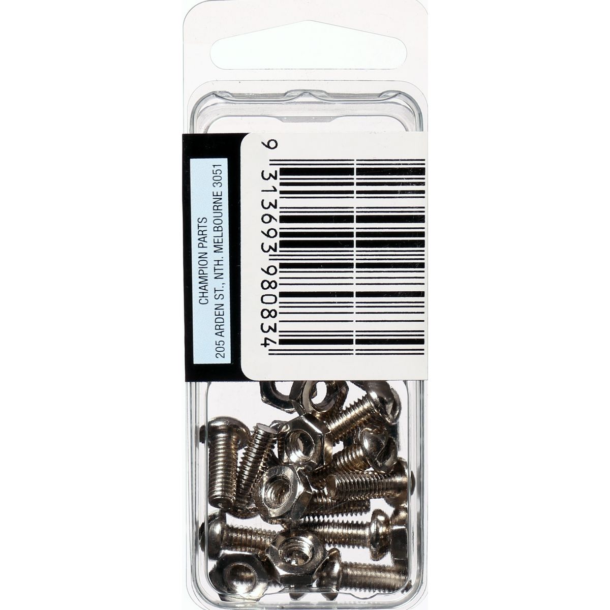 Champion Nickel Nut & Screw Slotted Panhead 10/32" x 1/2" 20Pk BH083