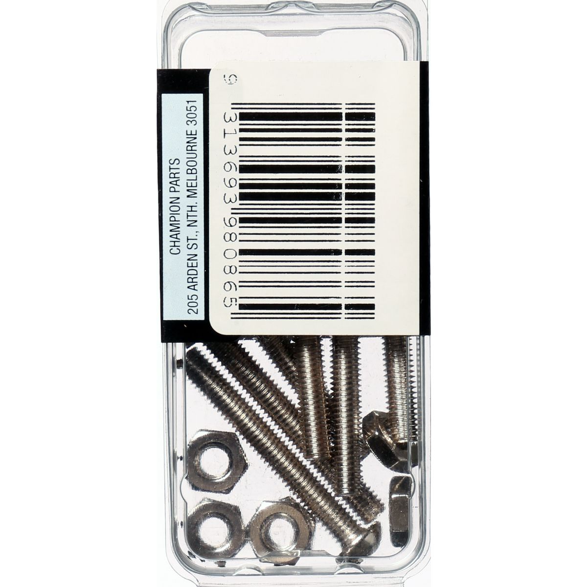 Champion Fasteners Machine Screw & Nut Pan Slot 10/32In X 1 1/2In Nickel Plated BH086