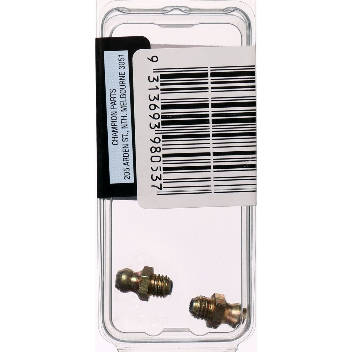 Champion Grease Nipple Straight 1/4" UNF 2Pk BH053