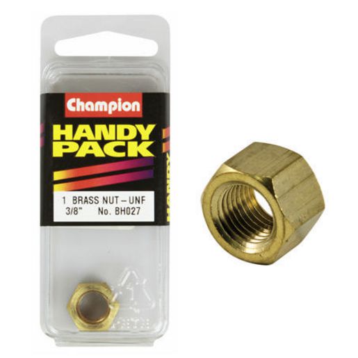 Champion Fasteners Manifold Nut Brass 3/8in UNF BH027