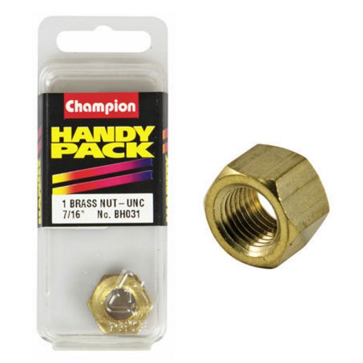 Champion Fasteners Manifold Nut Brass 7/16in UNC BH031