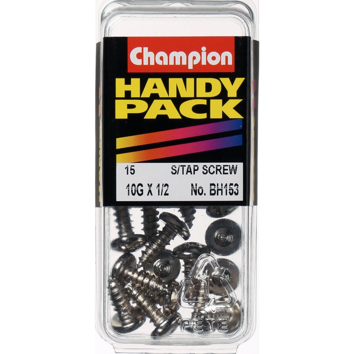 Champion Fasteners Self TaPPEr Screw Pan Phillips 4.8 X 13mm Nickel Plated BH153