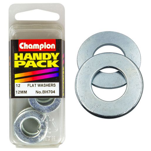 Champion Fasteners Washer Flat Steel M12 X 24 X 1.6mm Zinc Plated BH704