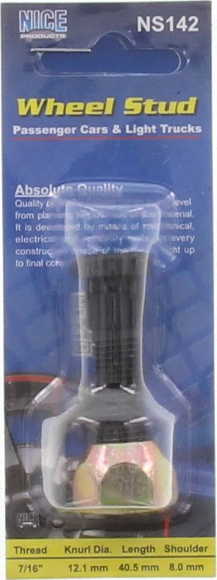 NICE Wheel Stud & Nut 7/16" 40.5mm NS142
