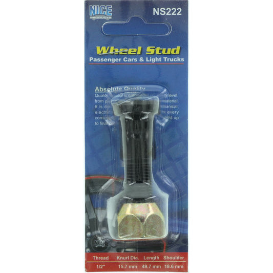 NICE Wheel Stud & Nut 1/2" 49mm NS222