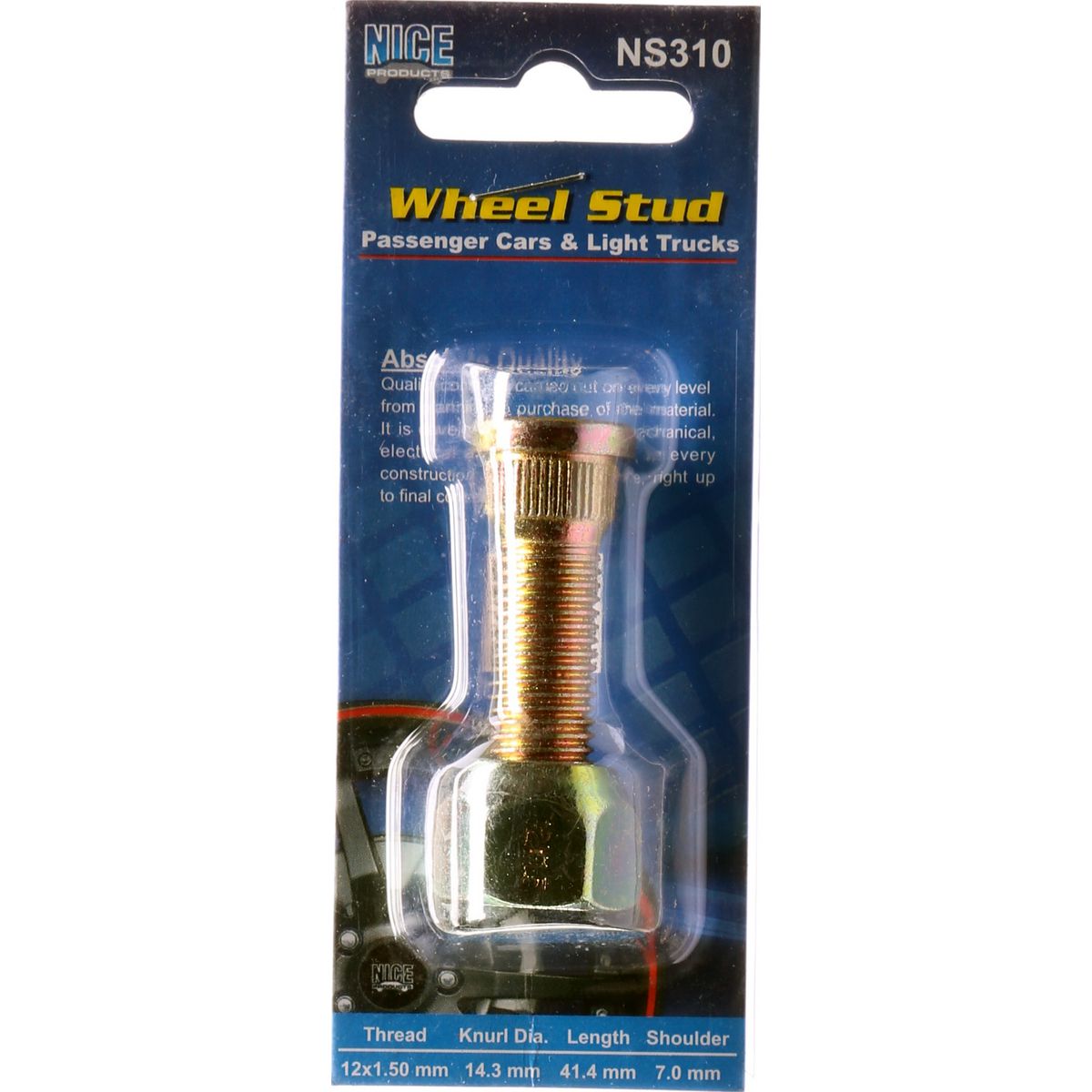 NICE Wheel Stud & Nut M12x1.50 40.1mm NS310