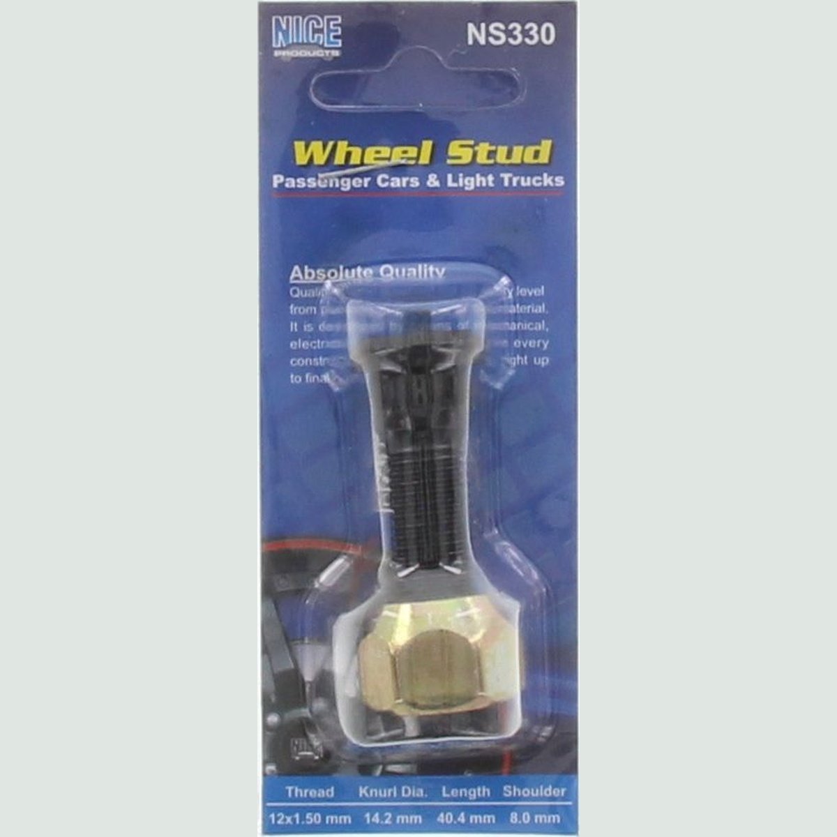 NICE Wheel Stud & Nut M12x1.50 38.9mm NS330