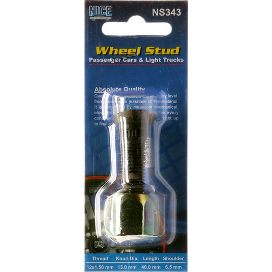 NICE Wheel Stud & Nut M12x1.50 38.5mm NS343