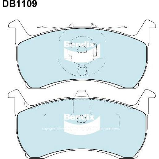 Bendix Ultimate Brake Pad Set Front DB1108 ULT