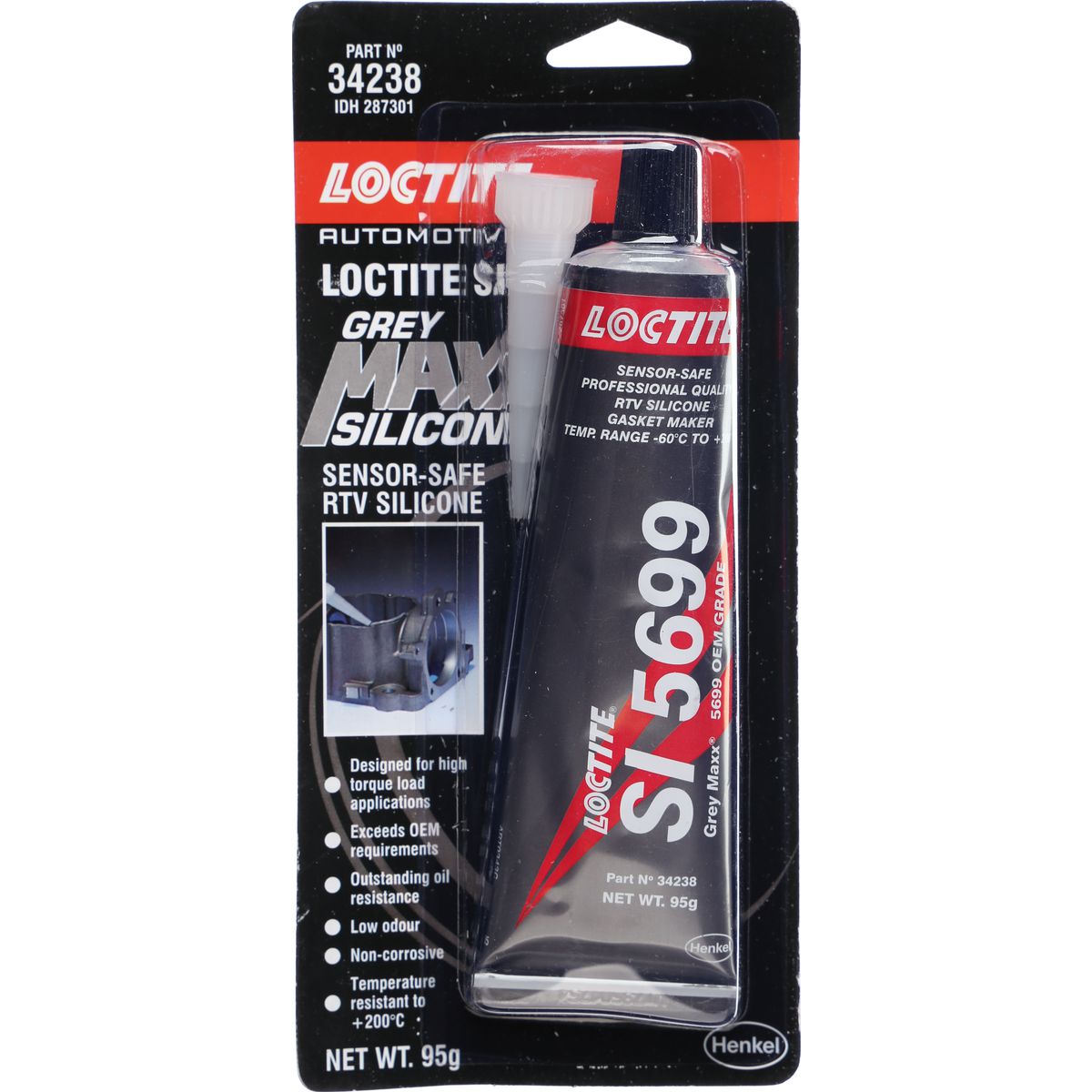 Loctite SI 5699 MAXX Grey Silicone 95g 34238