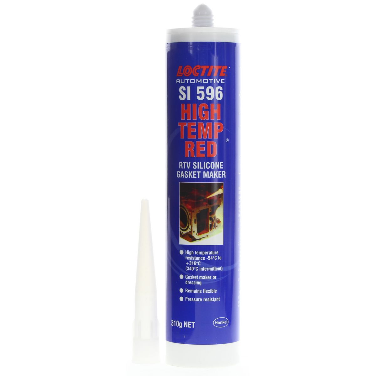 Loctite SI 596 Hi-Temp Red RTV Silicone 300ml 34244