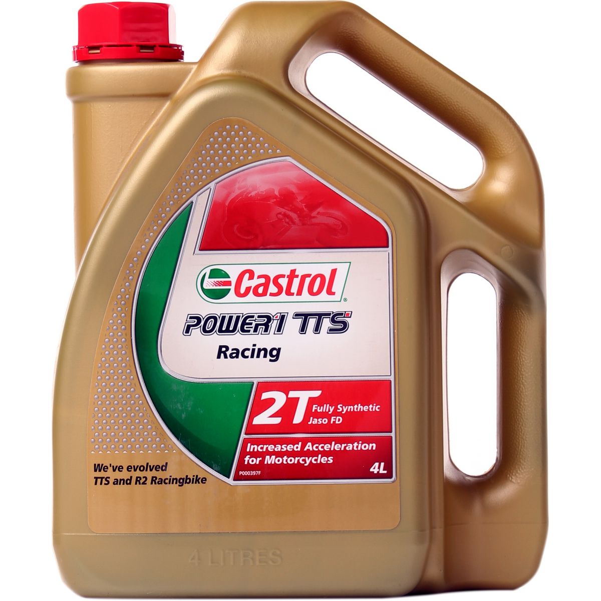 Castrol POWER1 Motorcycle TTS Racing 2T Engine Oil 4L 3356038
