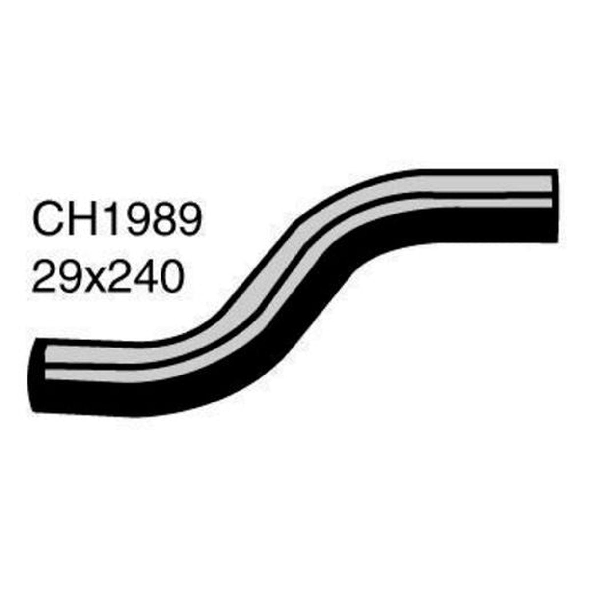 Mackay Top Radiator Hose CH1989