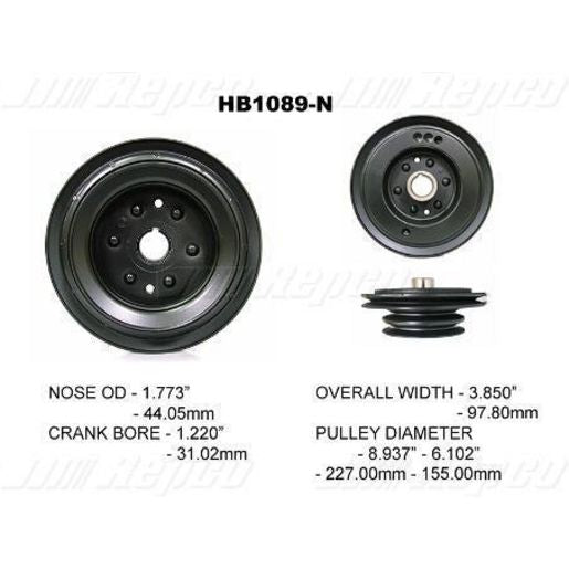 Powerbond OEM Replacement Harmonic Balancer HB1089N