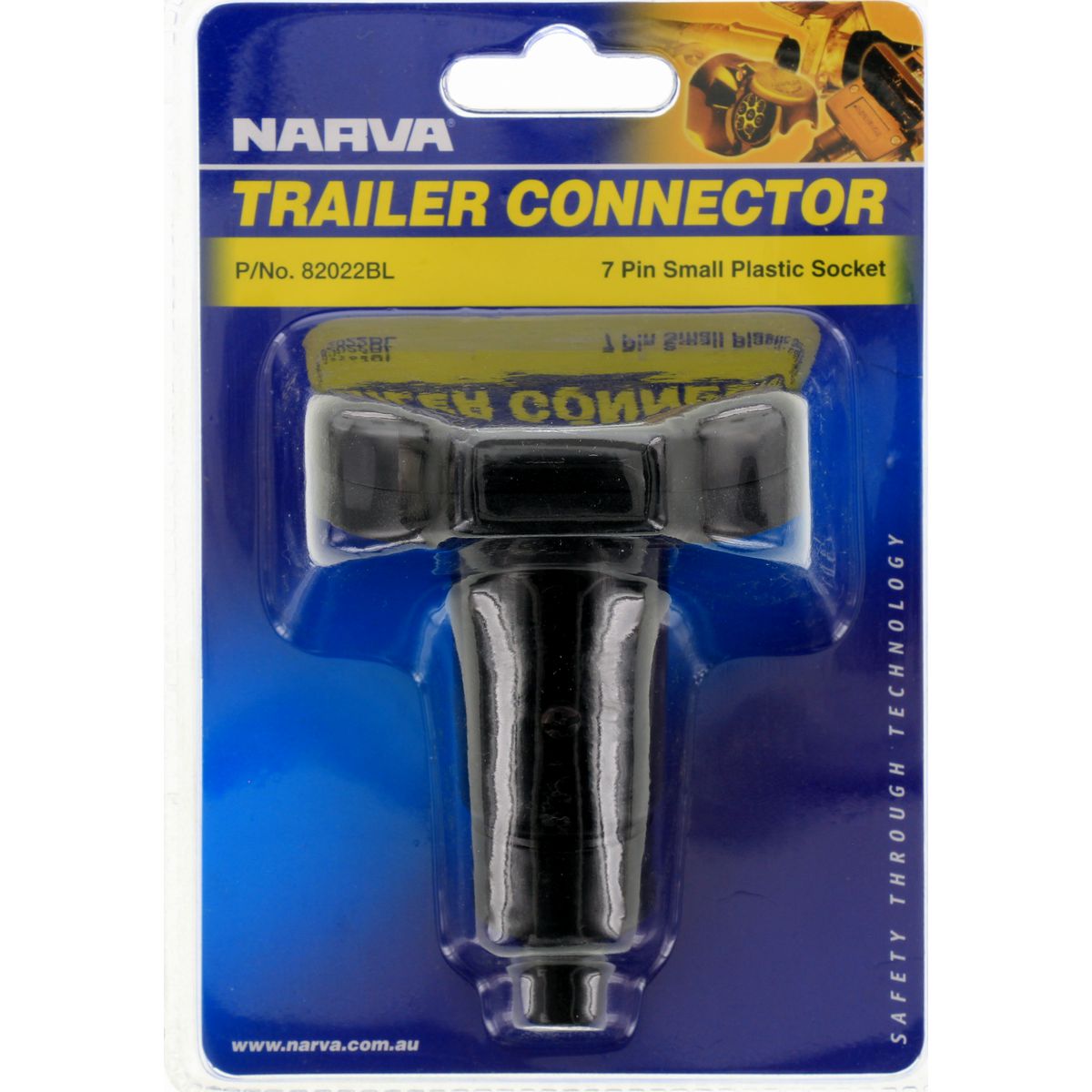 Narva Trailer Socket 7 Pin Small Round 82022BL