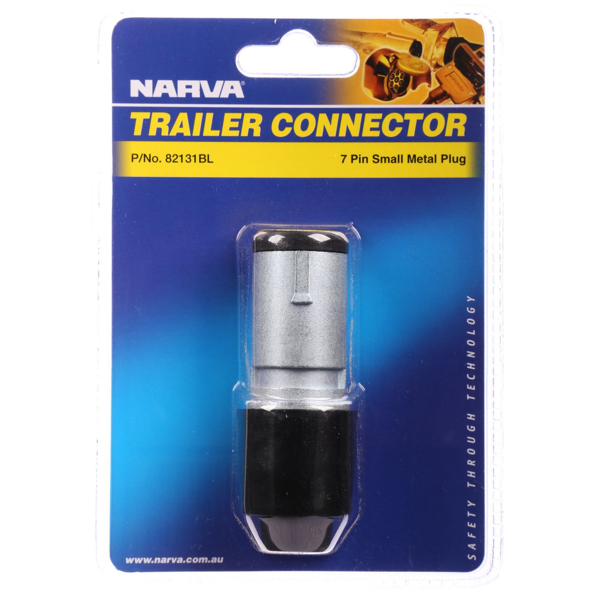 Narva 7 Pin Trailer Plug Small Round 82131BL
