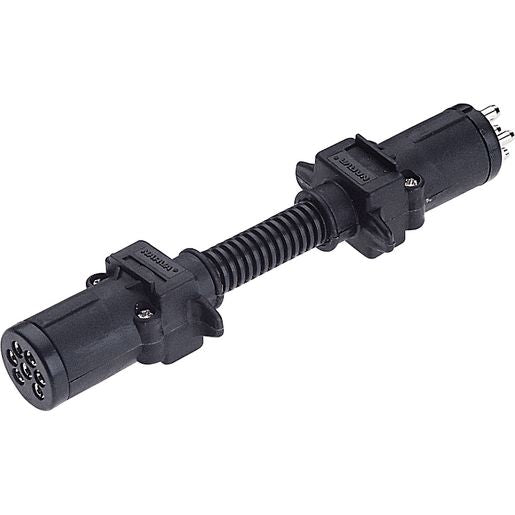 Narva Trailer Plug 7 Pin Small Round To 6 Pin Small Round 82205BL