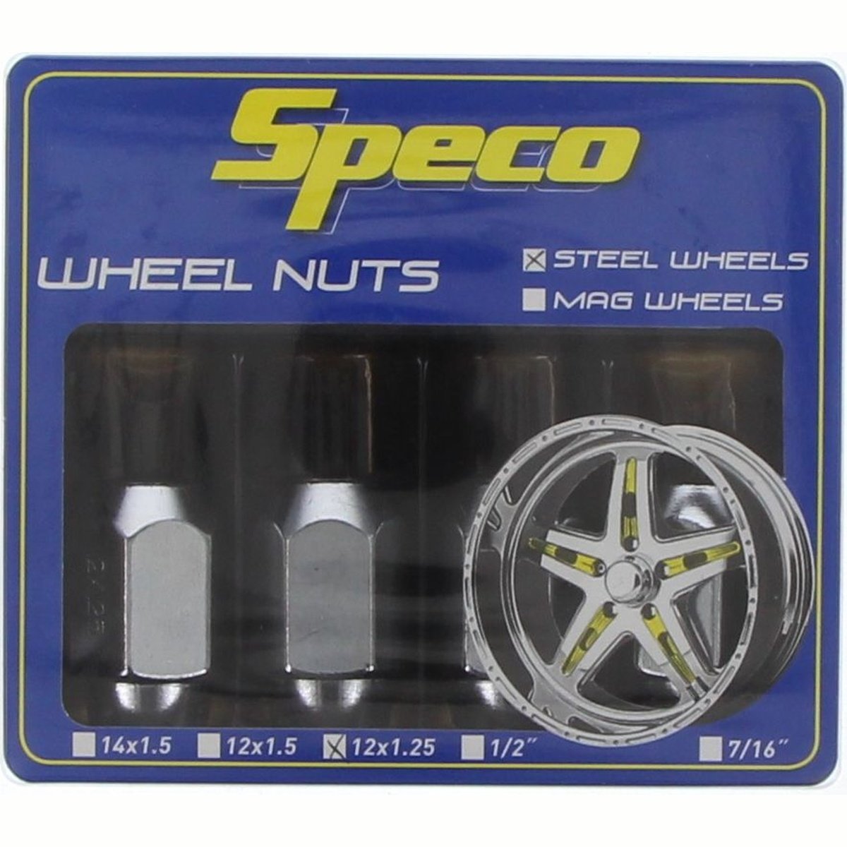 Speco Wheel Nut Set 12x1.25mm 4 Pack WN103