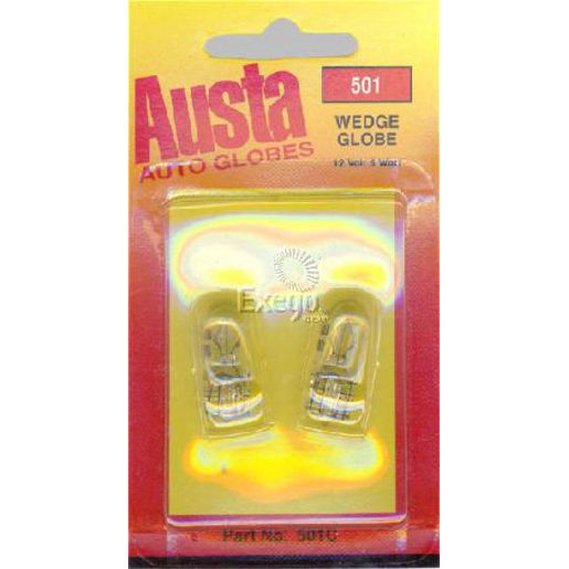 Austa Globe-Wedge 12V 5W Crd (2) 501C