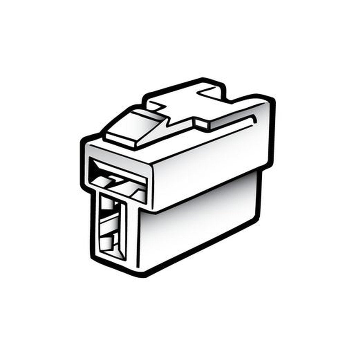 Narva Quick Connect Housing Male 2 Pole (10Pk) 56252