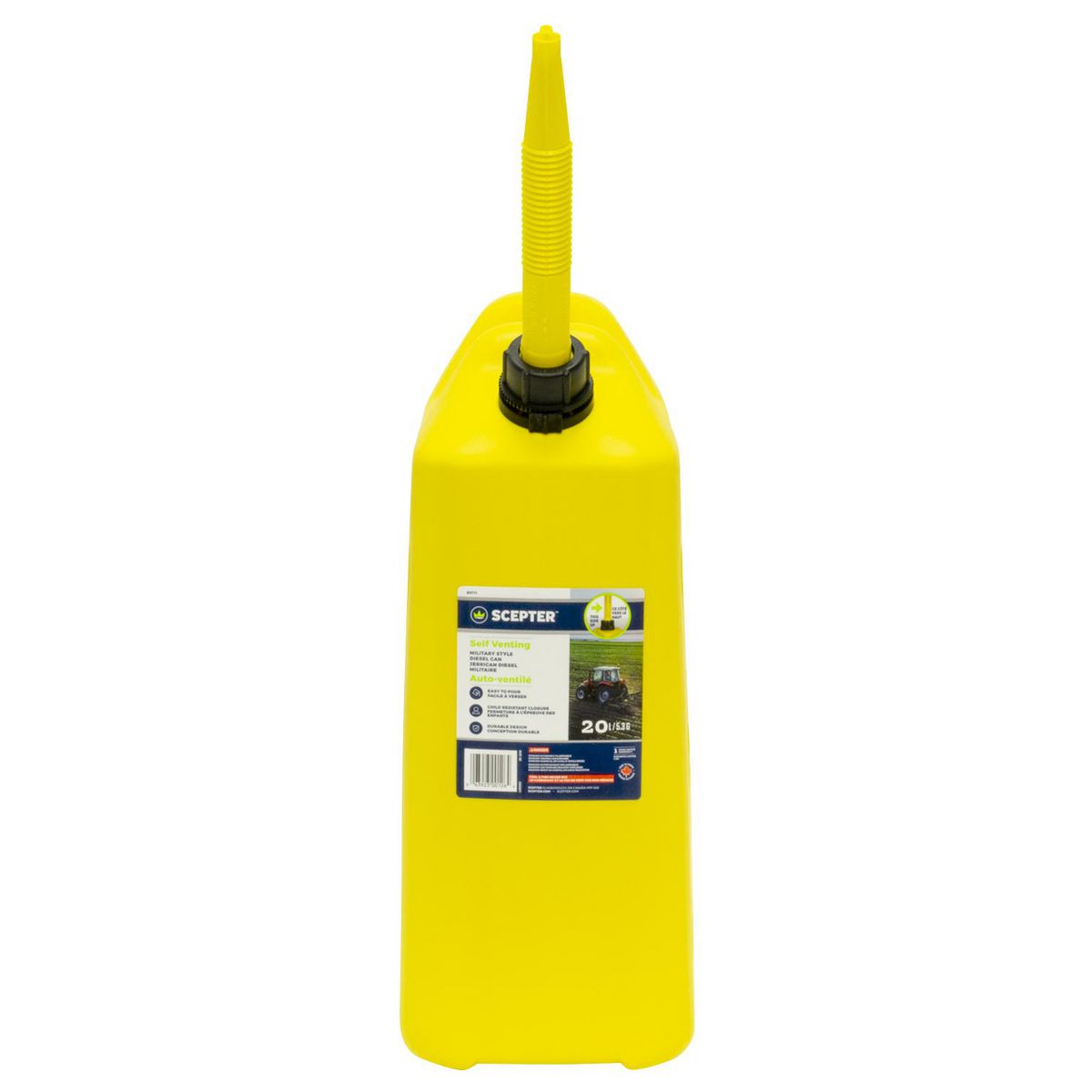 Scepter RV Diesel Fuel Can 20L Yellow