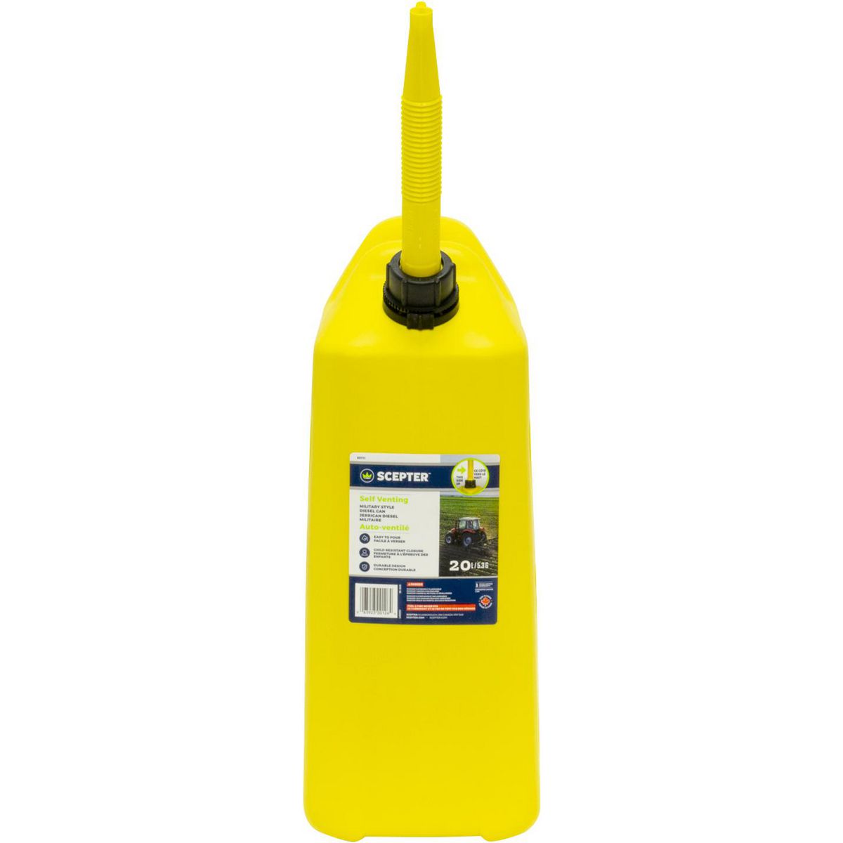Scepter RV Diesel Fuel Can 20L Yellow