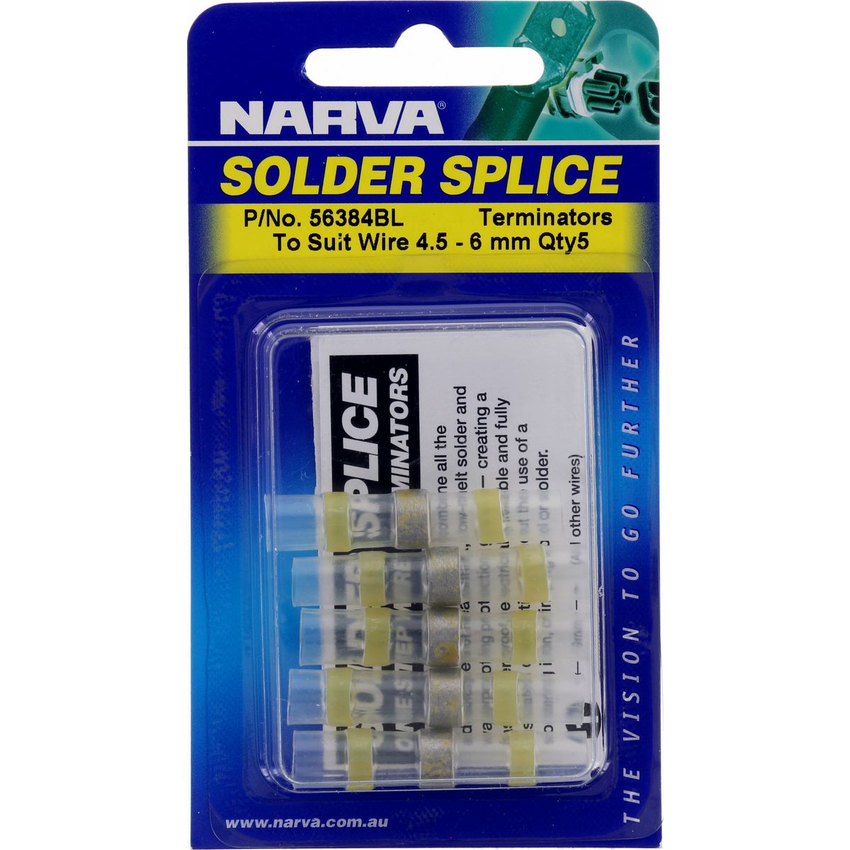 Narva Solder Splice 4.5-6.0mm 5 Pack 56384BL