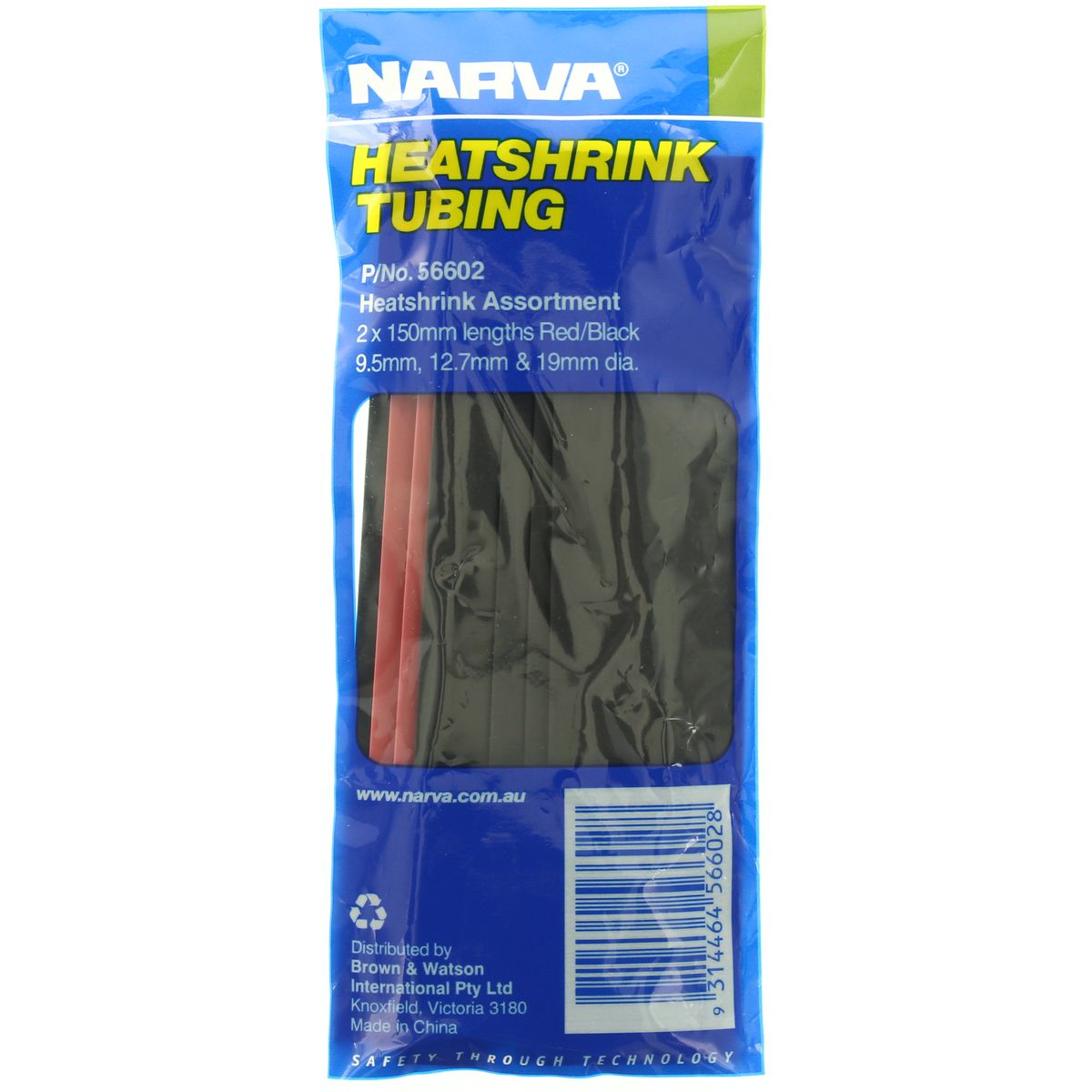 Narva Heatshrink Assortment 9.5-16mm (12Pk) 56602