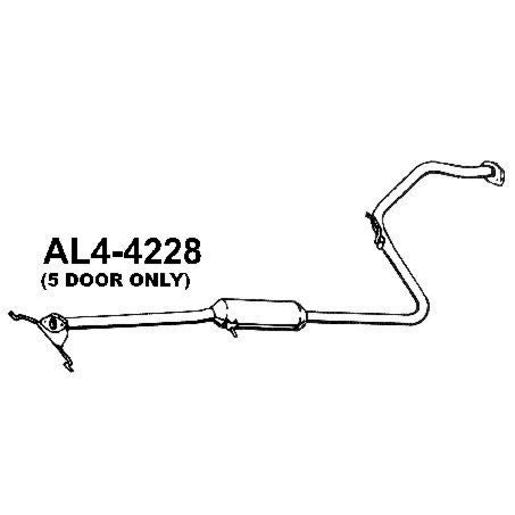 Walker Exhaust Muffler-Exhaust (Use M7361) AL4-4228