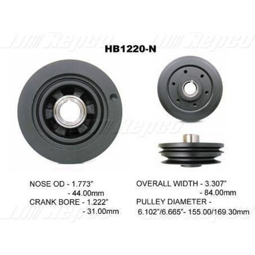 Powerbond OEM Replacement Harmonic Balancer HB1220N