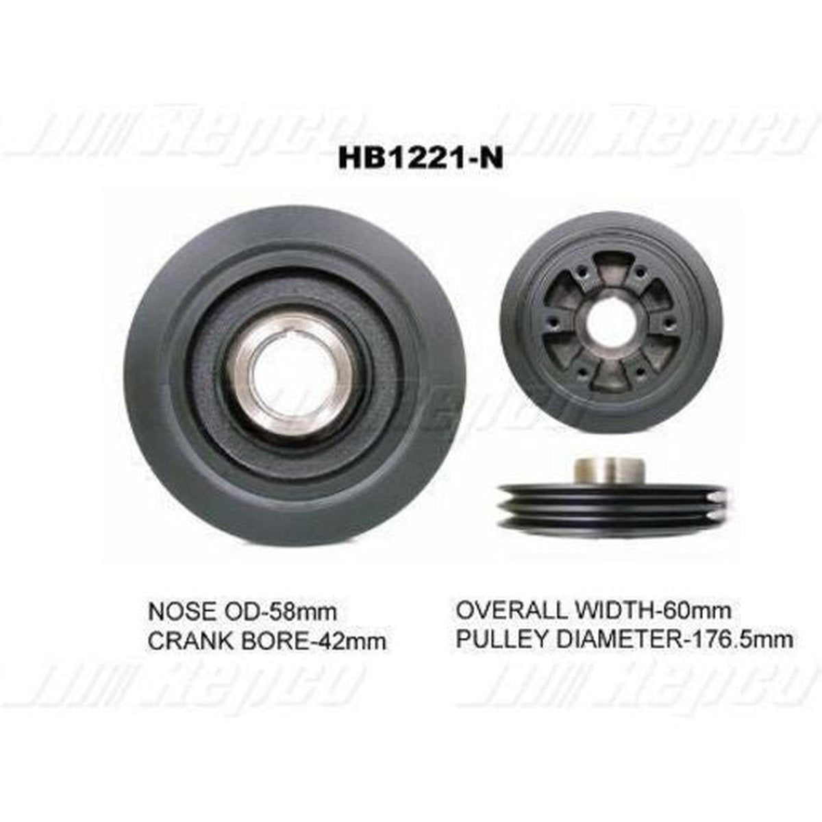 Powerbond OEM Replacement Harmonic Balancer HB1221N