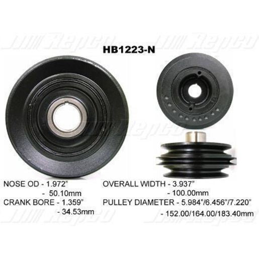 Powerbond OEM Replacement Harmonic Balancer HB1223N