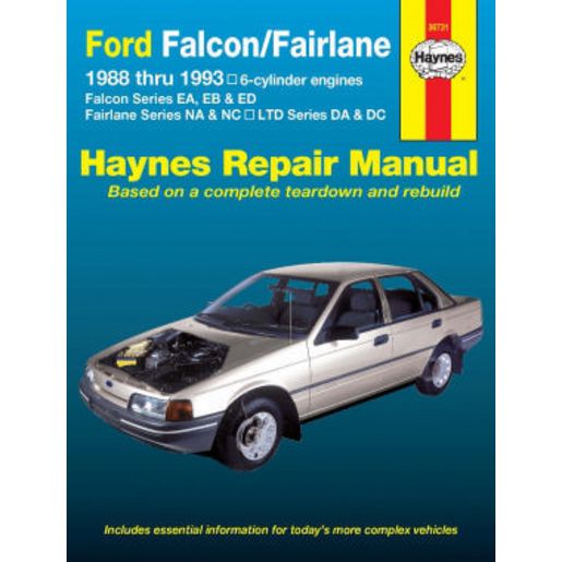 Haynes Owner's Workshop Manual - Ford Fairland & Ford Falcon 1988-1993 36731