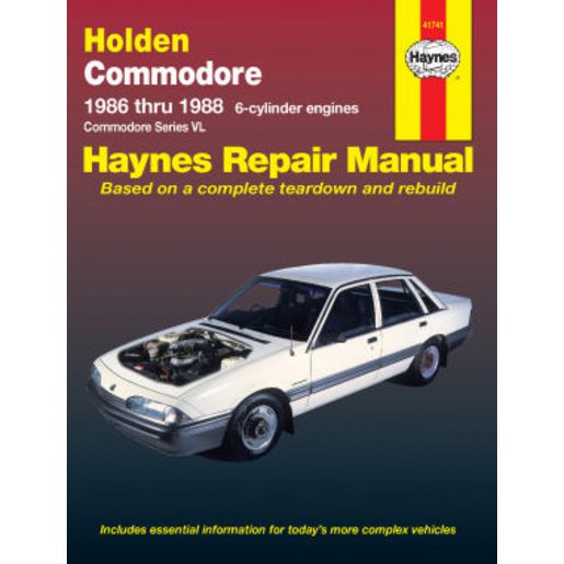 Haynes Owner's Workshop Manual - Holden Commodore 1986-1988 41741