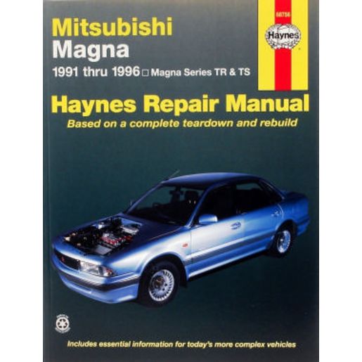 Haynes Owner's Workshop Manual - Mitsubishi Magna 1991-1996 68756