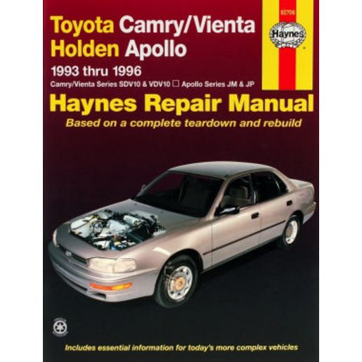 Haynes Owner's Workshop Manual - Toyota Camry & Holden Apollo 1993-1996 92706